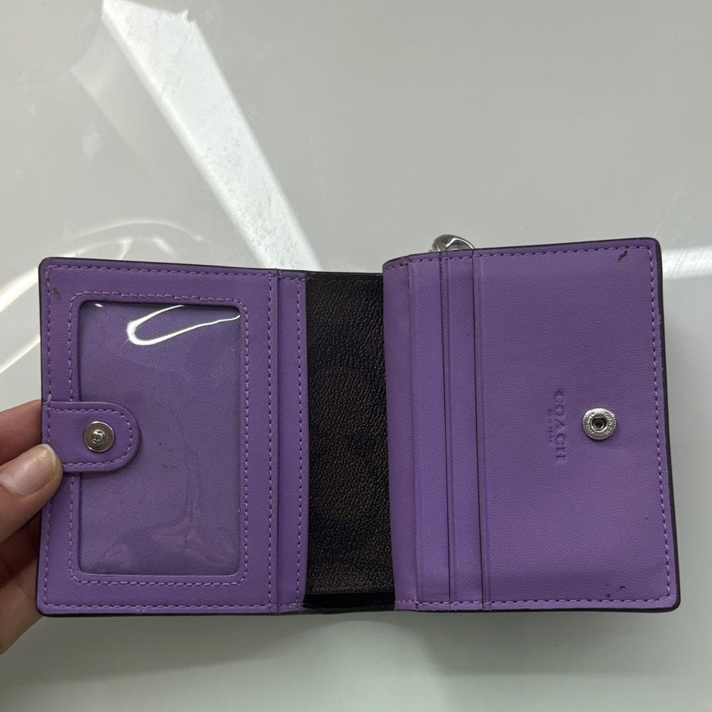 Purple Coach Wallet - Picture 2 of 5